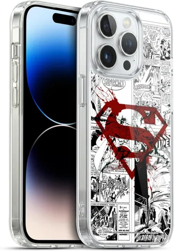Vista 121 de Head Case Designs Funda de gel con licencia oficial de Superman DC Comics Collage Comicbook Art [protección de grado militar] compatible con Apple