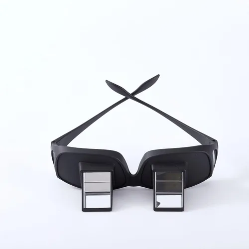 Vista 9 de Evelots Gafas de Lectura Acostado - Lectores de Cama para Mirar Hacia Abajo - Alta Definición - Anteojos Prismáticos Horizontales para Leer y Ver TV