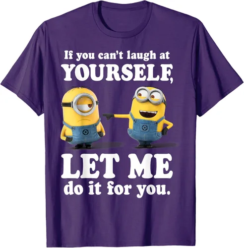 Vista 72 de Camiseta gráfica de Minions de Mi villano favorito: Ríete de ti mismo Negro