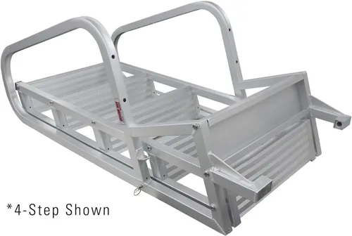 Vista 6 de Extreme Max 3005.4116 Escalera Deluxe de muelle Flip-Up – 4 peldaños