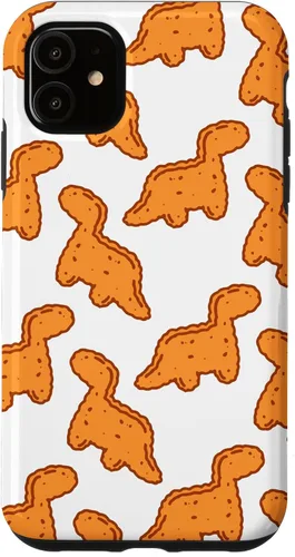 Vista 8 de Cute Dino T-Rex Chicken Nugget Funny Tyrannosaurus Case para iPhone 17