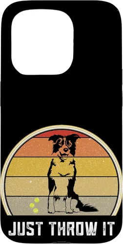 Vista 14 de iPhone 16 Just Throw It Border Collie Women Men Herding Dog Ball Fetch Case