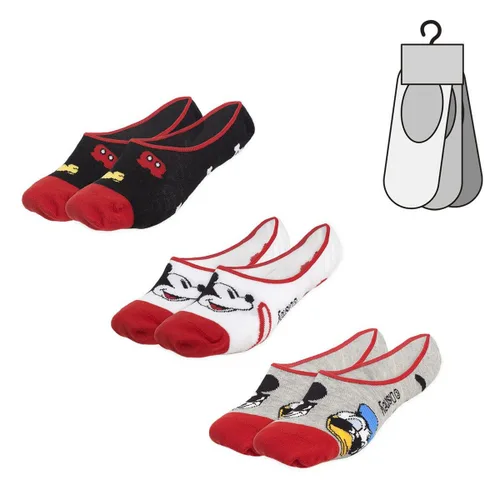 Vista 2 de Calcetines Mickey Mouse Unisex 3 pares