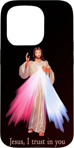 Vista 14 de Funda para iPhone 13 Pro Max Jesús con la que confío en ti Divina Misericordia Misericordiosa Jesús