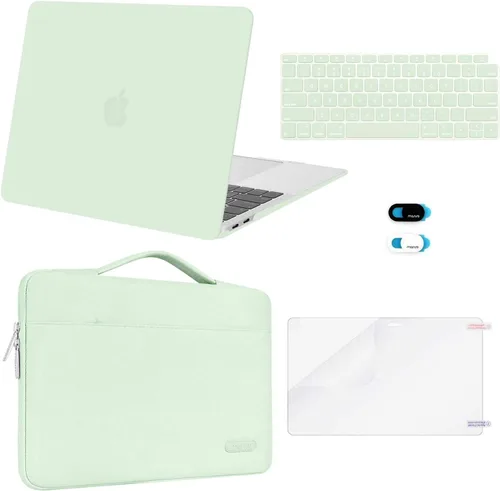 Vista 12 de MOSISO Funda compatible con MacBook Air de 13 pulgadas, chip M1 2021, 2020, 2019, 2018, versión A2337, A2179, A1932, pantalla de retina, funda