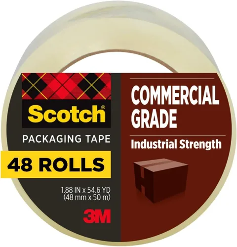 Vista 12 de Scotch Cinta de embalaje de grado comercial, 1.88 "x 54.6 yardas, para uso industrial resistente, 1 rollo (3750)