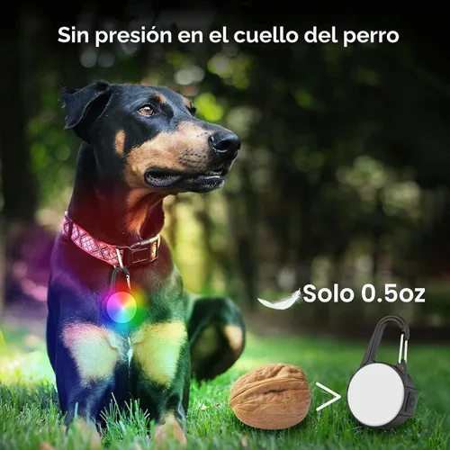 Vista 6 de Luces de perro para caminar por la noche, 4 modos IP68 impermeable collar de perro luz para clip nocturno, recargable de alta capacidad con 2 cables