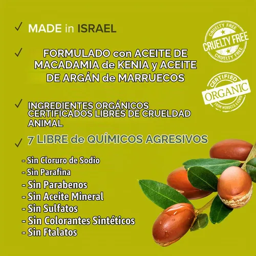 Vista 6 de KISS Color & Care Argan & Macadamia para cabello seco y dañado Set de champú y acondicionador natural