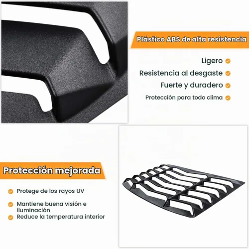 Vista 3 de Cubierta para luneta trasera para parabrisas Chevrolet Chevy Camaro 2010 2011 2012 2013 2014 2015, protector solar estilo GT Lambo, ajuste