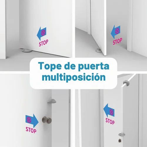 Vista 2 de Neobay Topes de puerta y protector de pellizco de puerta 2 funciones en 1, diseño resistente y fácil de almacenar, topes de puerta multifunción