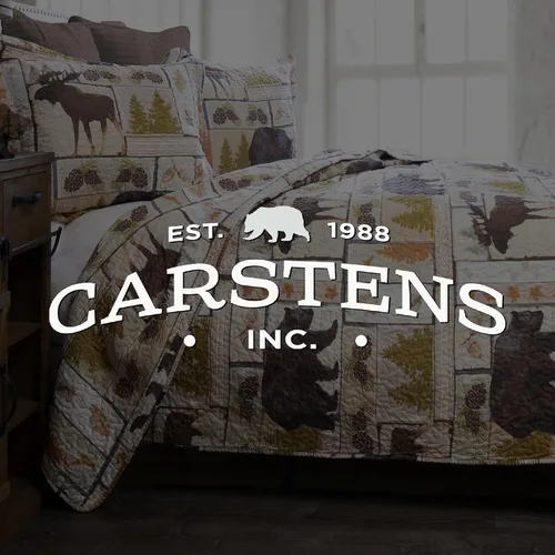 Vista 4 de CARSTENS, INC. Juego de ropa de cama rústica de cabaña, 2 piezas de edredón de microfibra, estilo rústico vintage de cabaña, tamaño individual