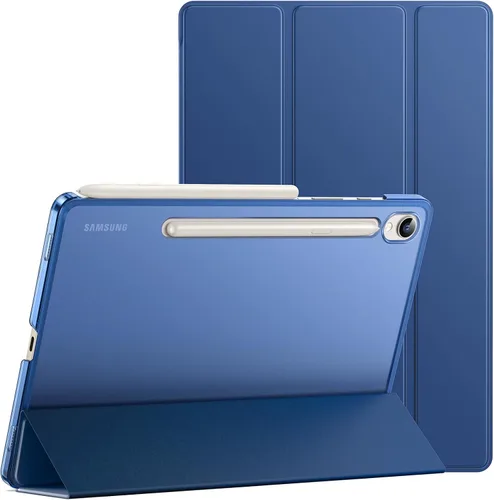 Vista 10 de JETech Funda para Samsung Galaxy Tab S9 11", color negro Slim Translucent Back Design, Tri-Fold Stand, Support S Pen Charging, Auto Wake/Sleep