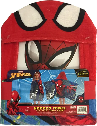 Vista 4 de Jay Franco - Toalla con gorro para niños Multi - Spiderman