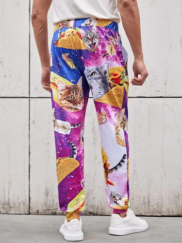 Vista 4 de Novedosos pantalones deportivos unisex con gráficos 3D de novedad, pantalones deportivos holgados y frescos S-XXL