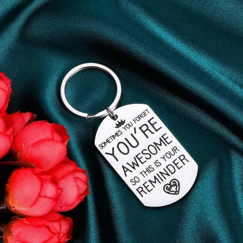 Vista 7 de Regalos de regreso a clases para hijo, hija de parte de mamá, papá, primer día de escuela, regalo inspirador para amigo, mejor amiga, llavero
