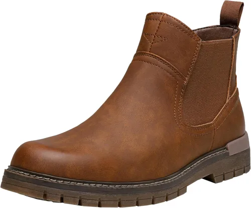 Vista 13 de Jousen Chelsea - Botas informales al tobillo, sin cordones, impermeables, para hombre