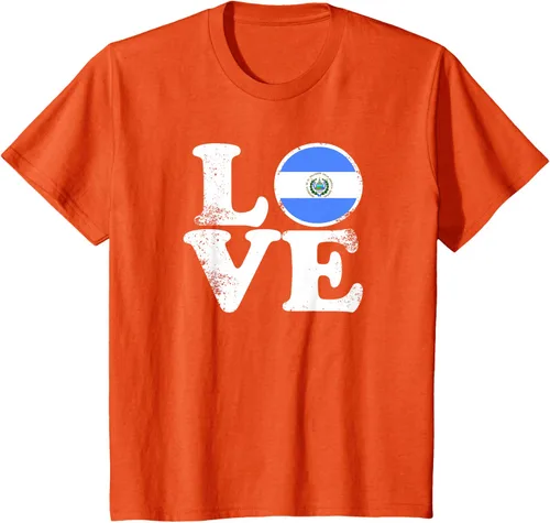 Vista 36 de Love El Salvador Flag tShirt Home Pride Distressed Tee T-Shirt