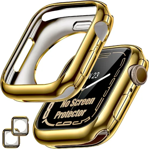 Vista 20 de [Paquete de 2] Funda protectora para Apple Watch SE3/SE2/SE/Series 6/5/4 de Negro+Negro
