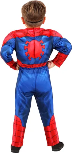 Vista 5 de Marvel Spider-Man - Disfraz de superhéroe con licencia oficial para niños