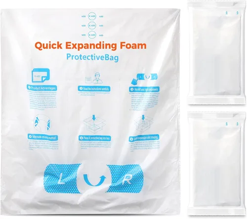 Vista 19 de 15 x 18 pulgadas, 10 unidades TONESPAC Instant Pack Quick Expanding Foam X-100 Bolsa de embalaje para embalaje y envío