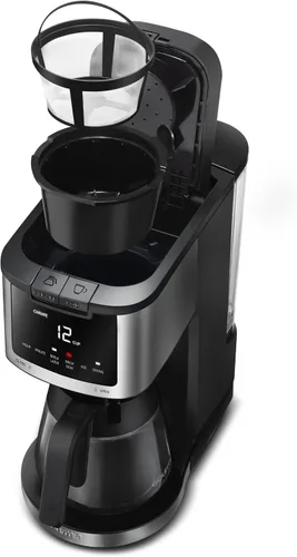 Vista 3 de Gourmia Cápsula individual 2 en 1 + cafetera de 12 tazas con ajustable hasta 4 horas para mantener el calor