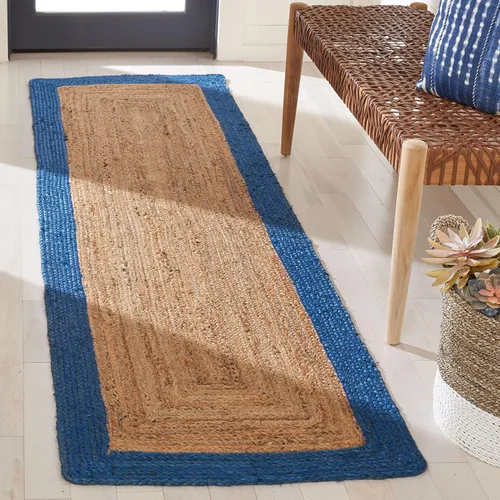 Vista 10 de SAFAVIEH Natural Fiber Collection NFB852Z - Alfombra de pasillo de 2 pies 3 pulgadas x 8 pies, natural y negro, hecha a mano de tejido plano