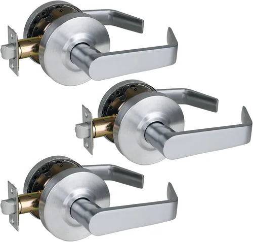 Vista 32 de ANSI Grado 2 Manija de Puerta de Entrada Comercial con Llave, Certificada UL, Cumple ADA, Cromo Satinado 26D, GRD2-72ET-1P