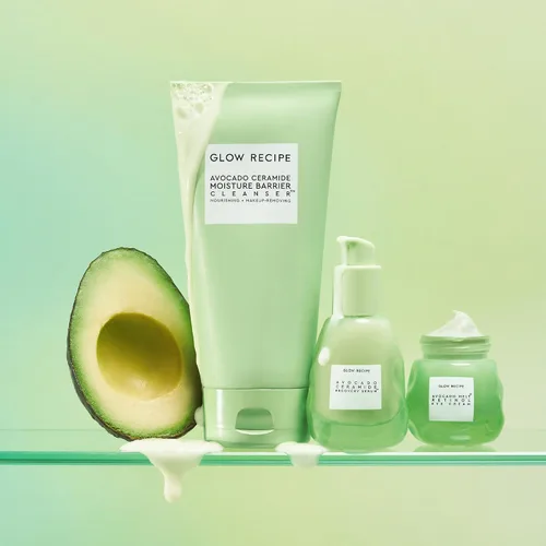 Vista 7 de Glow Recipe Limpiador facial con barrera de humedad y ceramida de aguacate, limpiador facial hidratante para piel seca, removedor de maquillaje