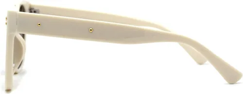Vista 3 de Gafas de sol grandes rectangulares retro de plástico con borde de cuerno para mujer