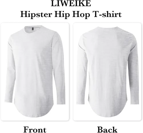 Vista 2 de Camiseta hipster Hip Hop de cuello redondo para hombre