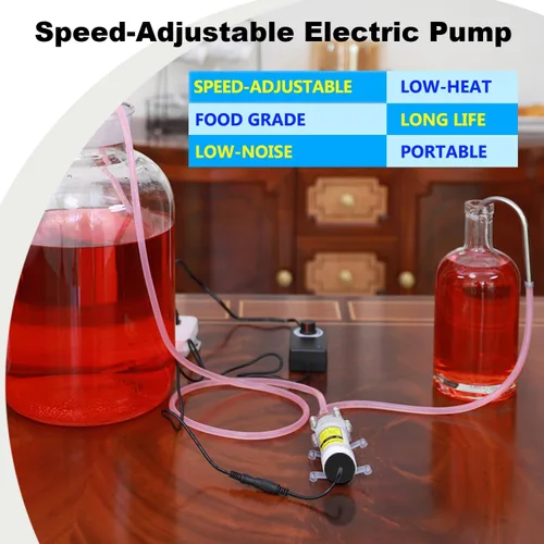 Vista 2 de Bomba eléctrica de transferencia de agua de 110V, velocidad ajustable para máquina de hielo, máquina de café, refrigeración por agua, sifón