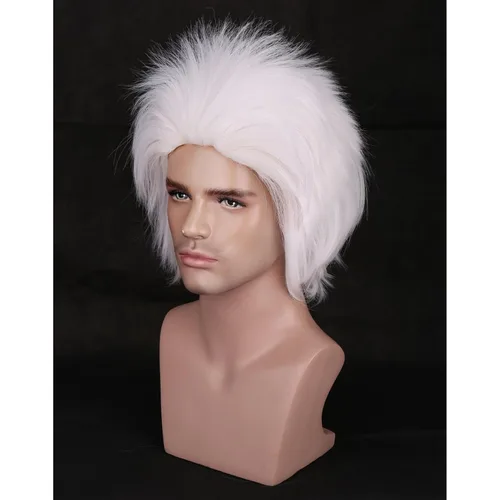 Vista 11 de BERON Judge Colonial - Peluca larga para hombre, color beige, para cosplay, disfraces de Halloween, peluca de fiesta de anime (adulto)