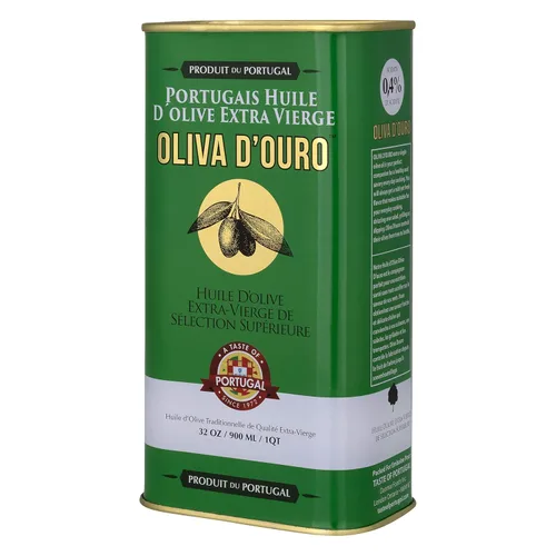 Vista 7 de Aceite de oliva orgánico A Taste of Portugal Aceite de oliva virgen extra Aceite de oliva portugués ligero y afrutado Lata de 32 onzas
