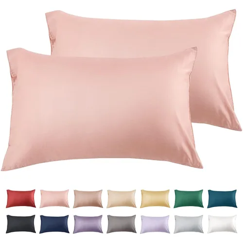 Vista 16 de Warmstar Juego de 2 fundas de almohada de algodón tamaño Queen, fundas de almohada de 600 hilos de 20 x 30 pulgadas, fundas de almohada de algodón