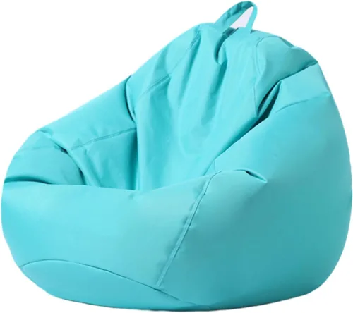 Vista 7 de Morbuy Puf para niños y adultos (sin relleno), funda suave y perezosa para sofá cama, lavable, almacenamiento de gran tamaño para interiores y Marrón