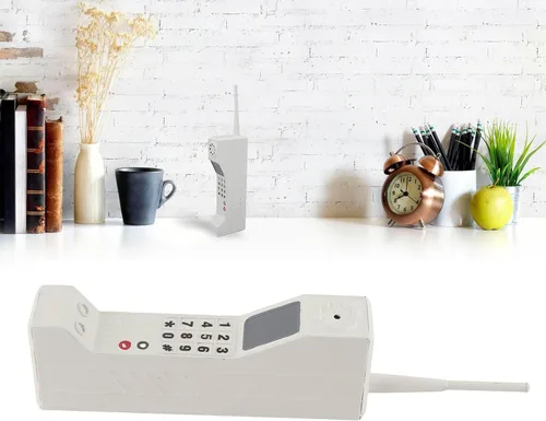 Vista 9 de Adorno retro para teléfono celular, soporte colgante decorativo para teléfono en casa, oficina, decoración de escritorio