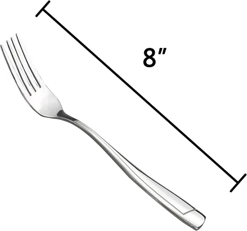 Vista 2 de Cand Tenedores de cena de acero inoxidable de 16 piezas, 8 pulgadas