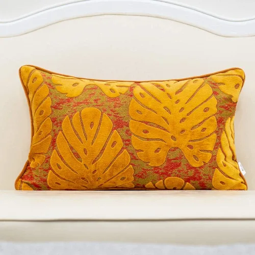 Vista 27 de Funda para almohada o cojín Alerfa de 18 x 18 pulgadas con estampado floral, terciopelo, moderna, apoyo lumbar, decorativa, para sofá, para Beige