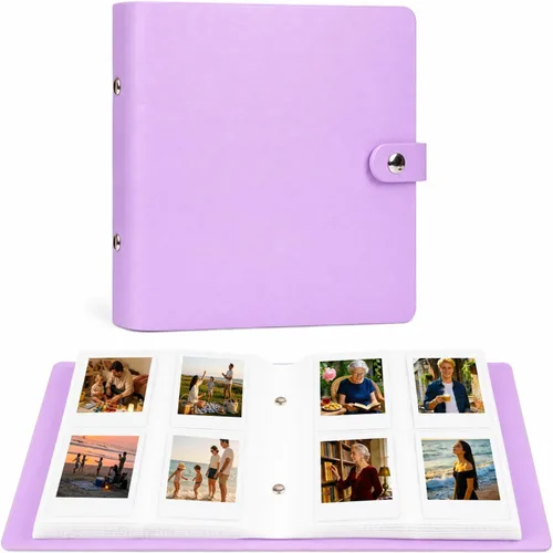 Vista 11 de Ruibytree Álbum de 320 bolsillos para Instax Mini y Polaroid de 2 x 3 Rosa