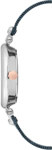 Vista 3 de Anne Klein Reloj de pulsera de malla acentuada con cristal prémium para mujer