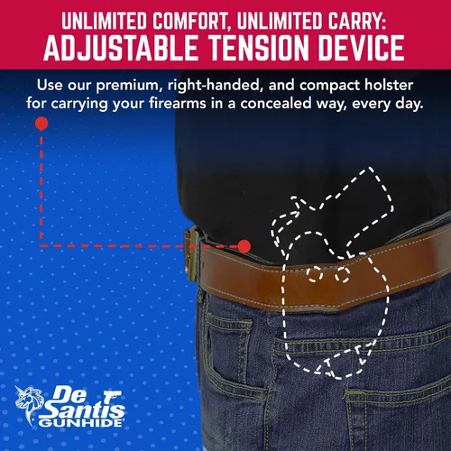 Vista 4 de DeSantis 028BA8BZ0 Cozy Partner IWB Glock 43 Holster, color negro