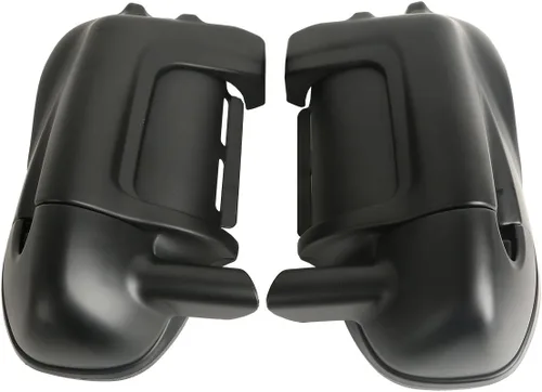 Vista 17 de Carenados para motocicletas para Harley, SLMOTO Carenado inferior ventilado negro vívido para piernas con altavoces de 6.5" y rejillas para Harley