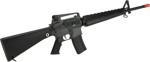 Vista 2 de Evike Airsoft - Golden Eagle M16 con protector de mano estilo A1 y mango superior extraíble tamaño completo AEG Airsoft Rifle