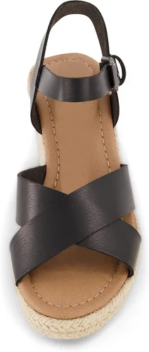 Vista 3 de CUSHIONAIRE Sandalias de cuña Robbie para mujer + espuma viscoelástica y anchos disponibles