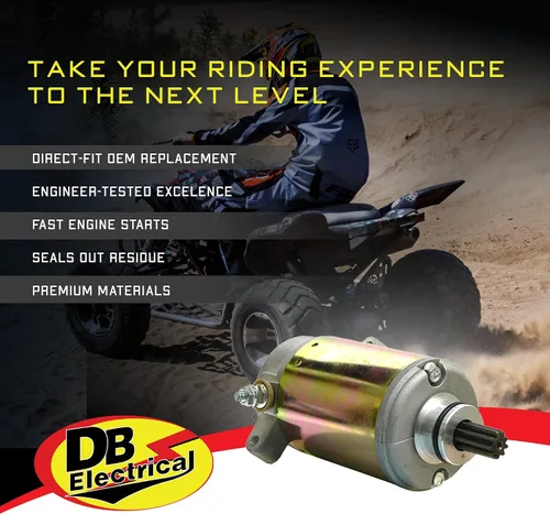 Vista 7 de DB Electrical 410-54019 Arrancador para Yamaha ATV Big Bear 350 4WD YFM350F 96-99, YFM40 2000-09, YFM40F 00-2012, Kodiak 400 YFM400 1999, Wolverine
