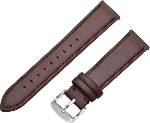 Vista 7 de ANNEFIT Correa de reloj de 0.630 in, 0.669 in, 0.709 in, 0.748 in, 0.787 in, 0.827 in, 0.866 in, 0.945 in, correa de reloj clásica de piel de cera