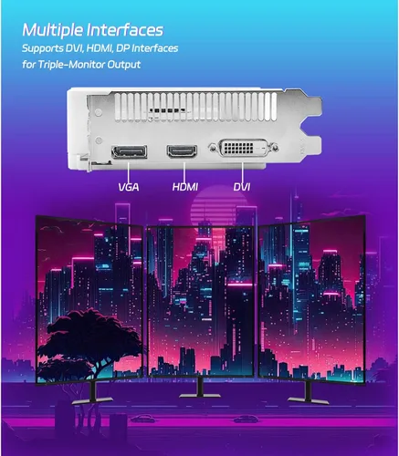 Vista 6 de SOYO AMD Radeon RX580 - Tarjeta gráfica para juegos con 8 GB y 256 bits Blanco