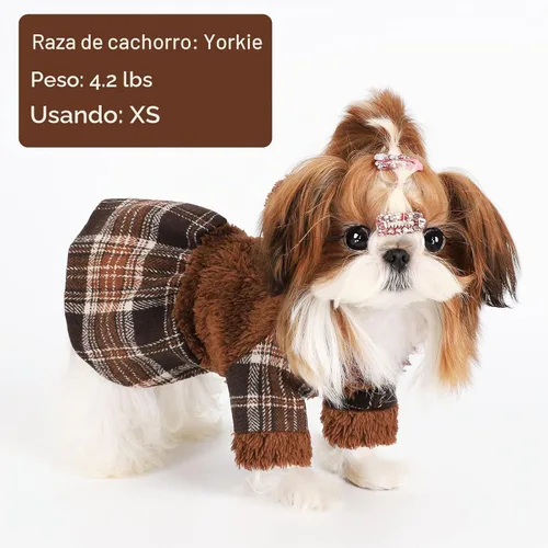 Vista 5 de Suéter para perro, ropa para cachorros, para perros pequeños, niño, niña, mascotas, sudaderas para perros clima frío, abrigos de perrito, sudadera