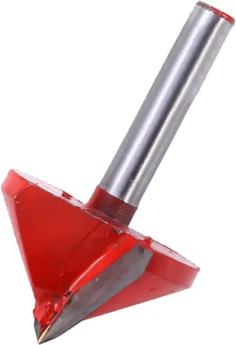 Vista 9 de V Router Bit 3D V Router Bits Tratamiento y ranurado Bits Forma Fresado Cuchillo Cortador de Madera CNC Grabado Router Bit 1/4