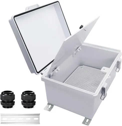 Vista 17 de Caja Eléctrica Impermeable a Prueba de Polvo Caja de Conexiones Resistente a la Intemperie IP67 Carcasa de Plástico ABS Caja de Proyecto